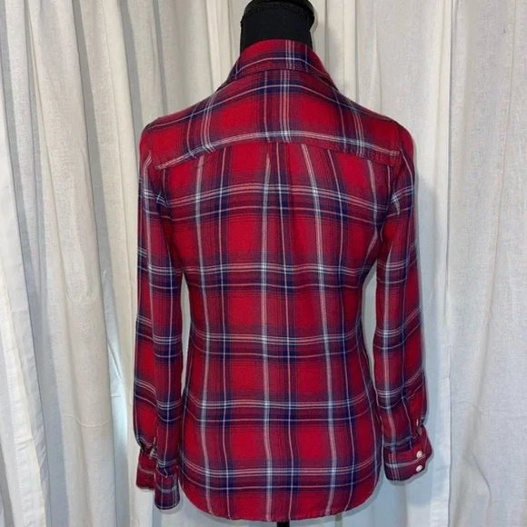 Mossimo Red Plaid Shirt - Picture 4 of 5